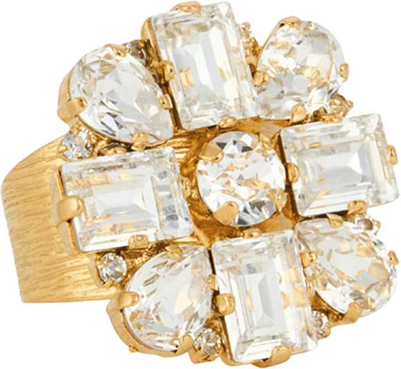 DIORA STATEMENT RING, från Caroline Svedbom, i färgen Gold.