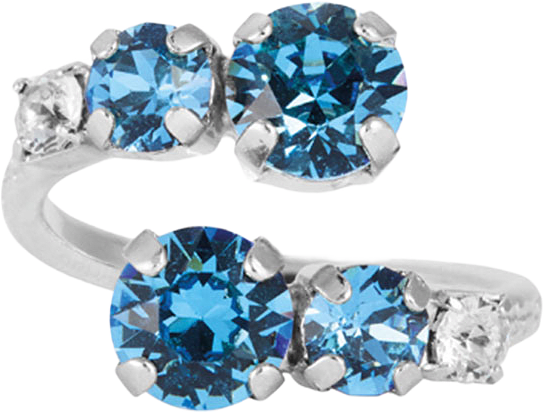 HALO RING, från Caroline Svedbom, i färgen Rhodium.