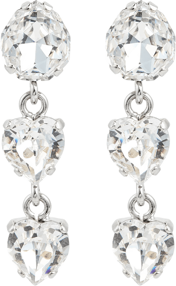 LOVE EDIT EARRINGS, från Caroline Svedbom, i färgen Rhodium.