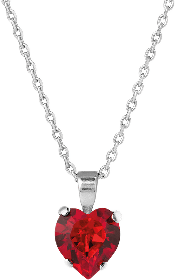 HEART NECKLACE, från Caroline Svedbom, i färgen Rhodium.