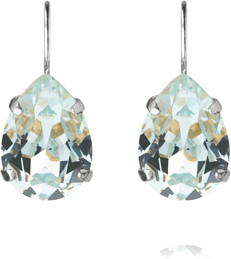 MINI DROP CLASP EARRINGS, från Caroline Svedbom, i färgen Rhodium.