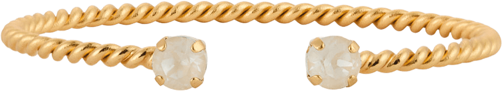 MINI TWISTED BRACELET, från Caroline Svedbom, i färgen Gold.