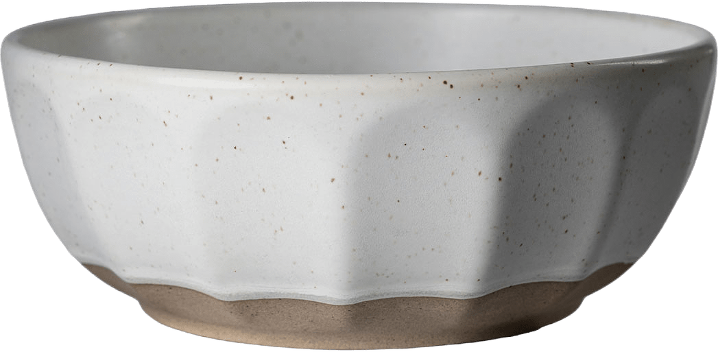 Skål stengods, från ERNST, i färgen Vit/Natur.