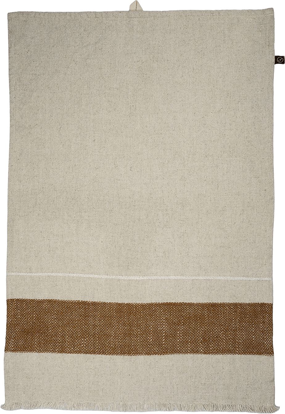 Kökshandduk, från ERNST, i färgen Natur/Kola/Vit.
