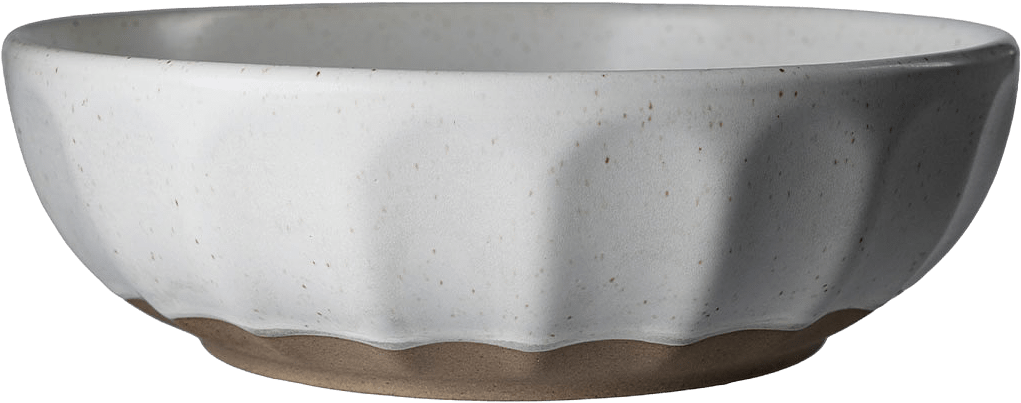 Skål stengods, från ERNST, i färgen Vit/Natur.