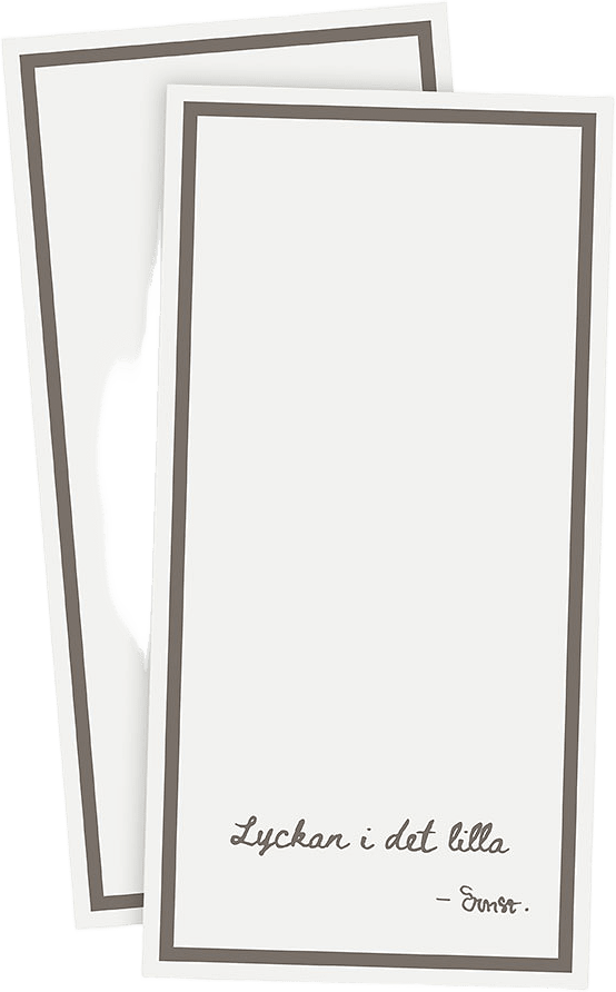 Servett "Lycka", från ERNST, i färgen Vit.