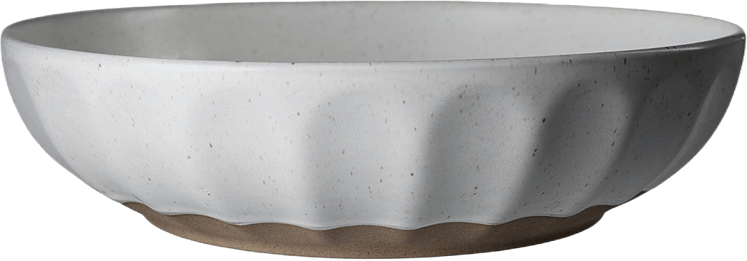 Skål stengods, från ERNST, i färgen Vit/Natur.
