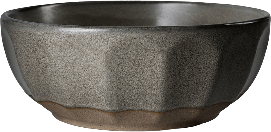 Skål stengods, från ERNST, i färgen Grå/Natur.