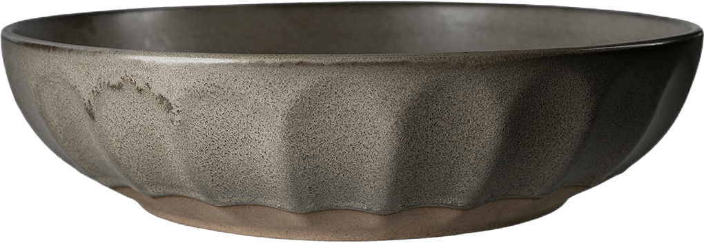 Skål stengods, från ERNST, i färgen Grå/Natur.