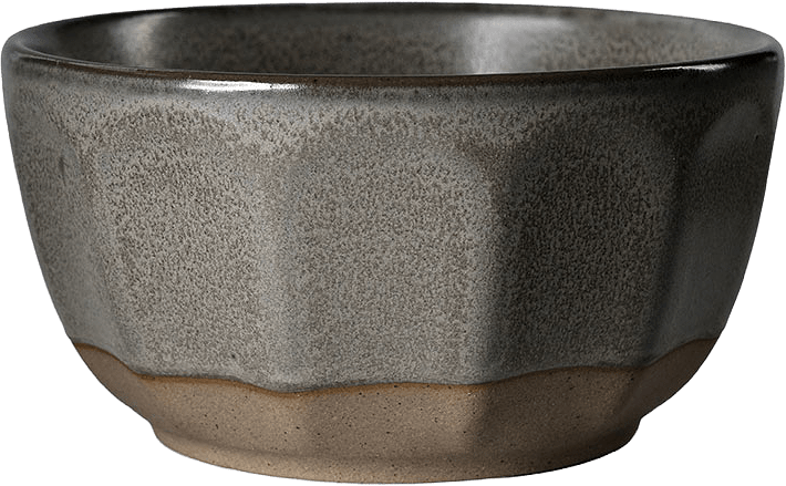 Skål stengods, från ERNST, i färgen Grå/Natur.