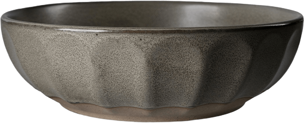 Skål stengods, från ERNST, i färgen Grå/Natur.