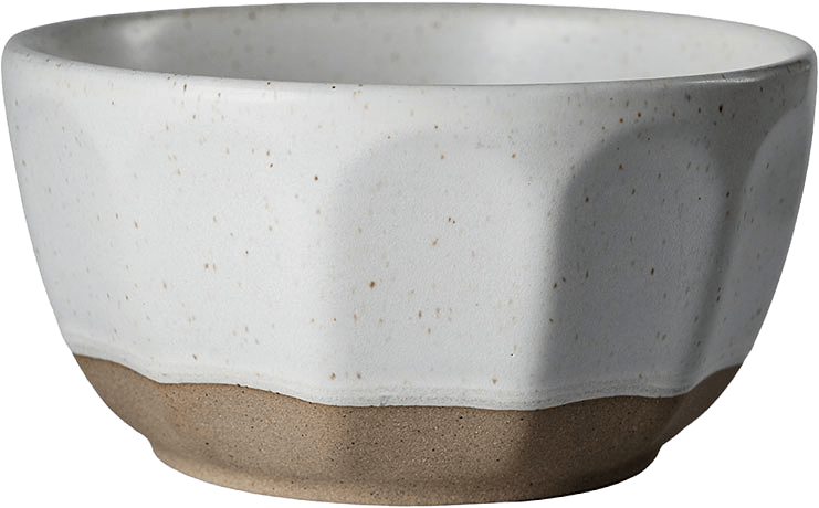 Skål stengods, från ERNST, i färgen Vit/Natur.