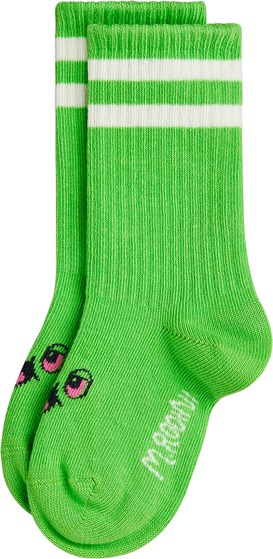 Alien 1-Pack Baby Strumpor, från Mini Rodini, i färgen Green.