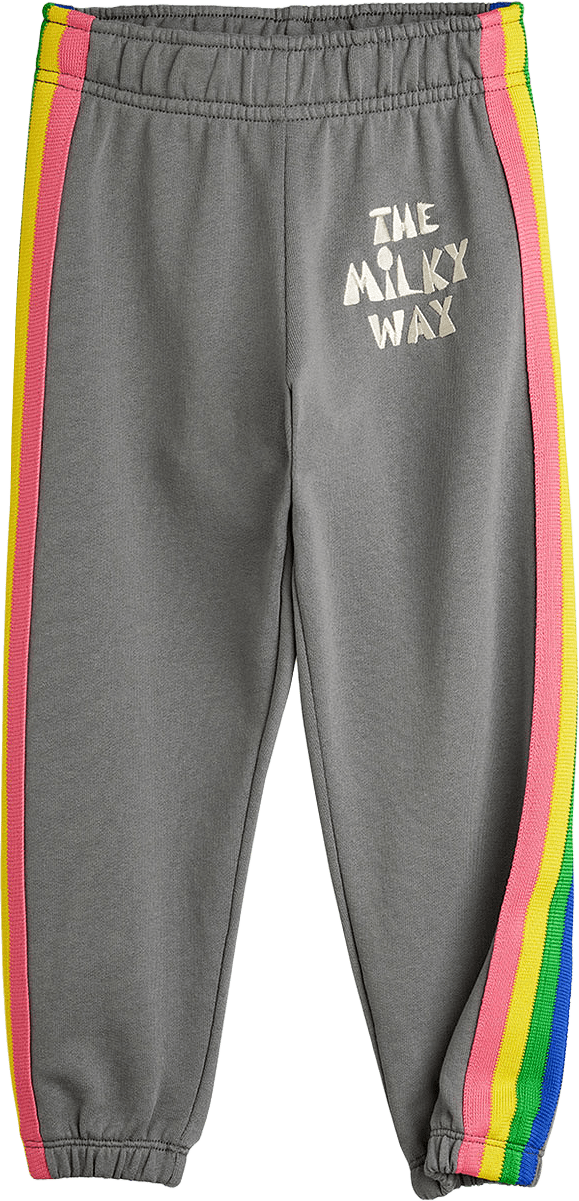 The Milky Way Panel Sweatpants, från Mini Rodini, i färgen Grey.