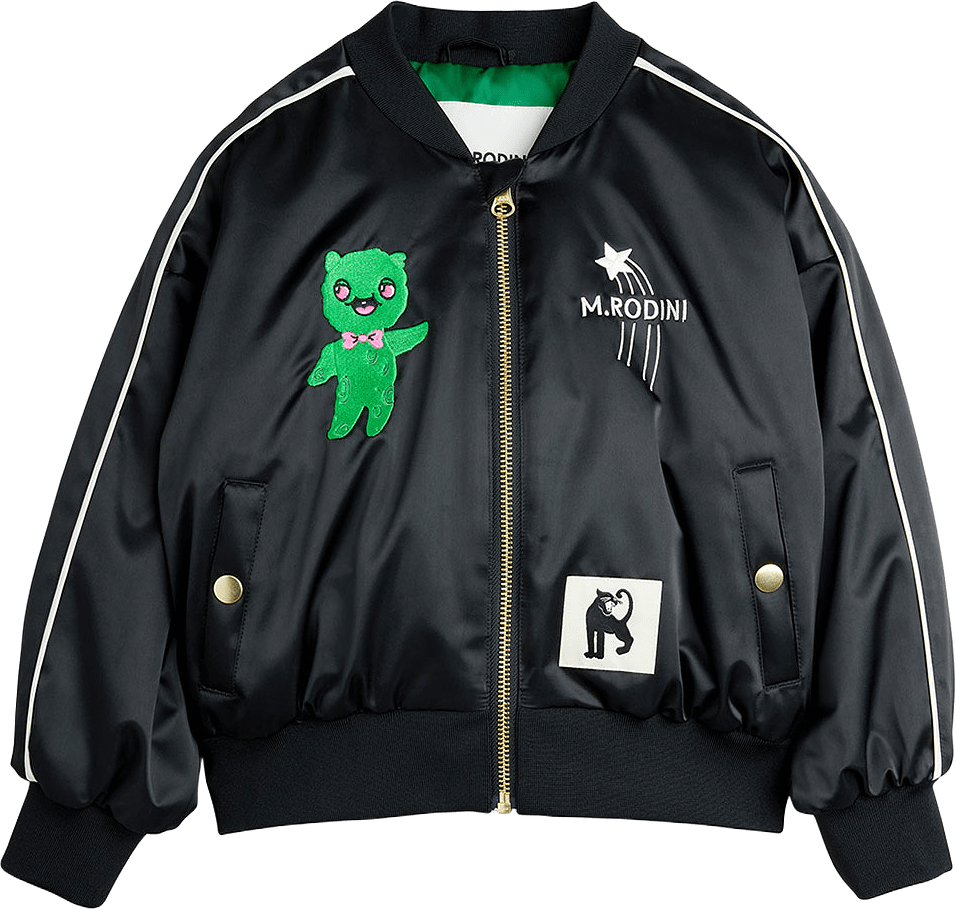 United Aliens Unlimited Baseball Jacka, från Mini Rodini, i färgen Black.