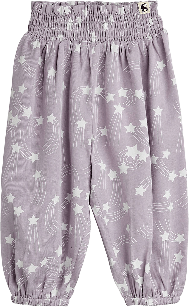 Starfall Babybyxor, från Mini Rodini, i färgen Purple.