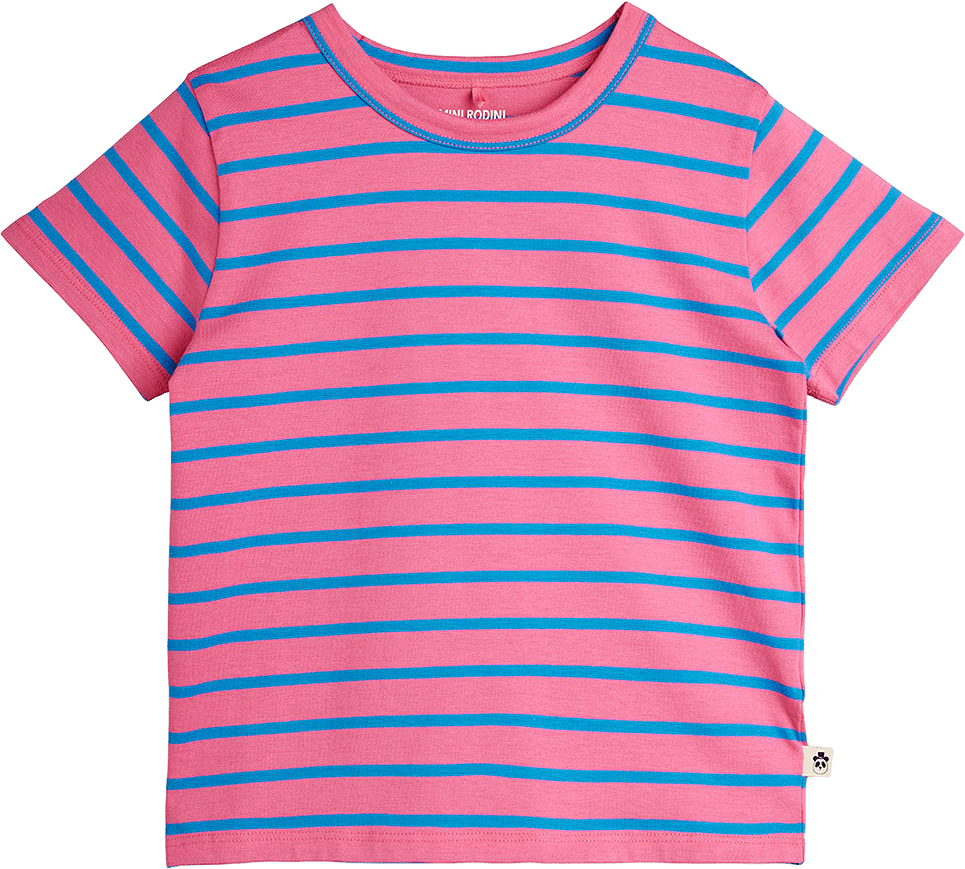 Stripe T-Shirt, från Mini Rodini, i färgen Pink.