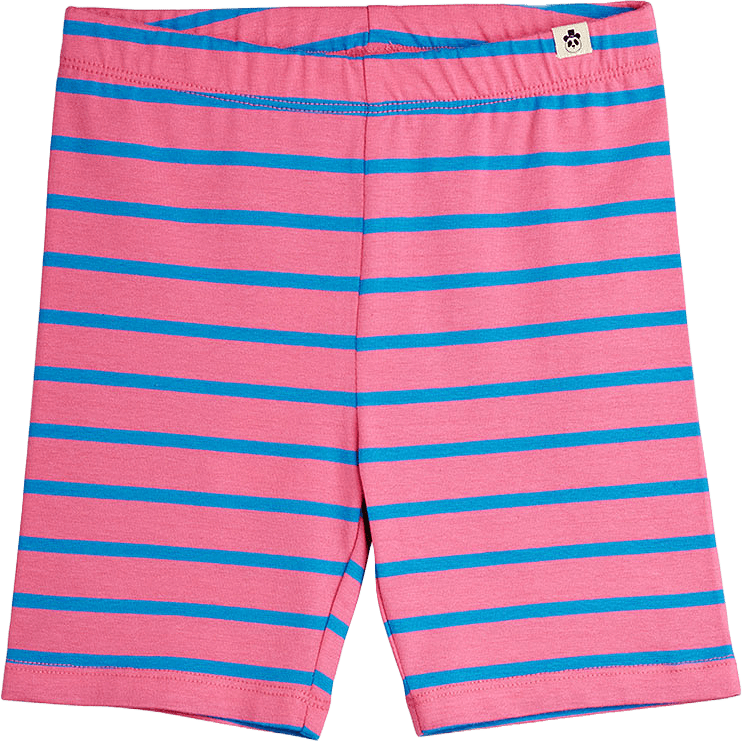 Stripe Cykelbyxor, från Mini Rodini, i färgen Pink.