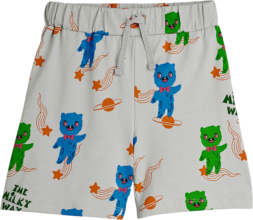 Aliens Long Shorts, från Mini Rodini, i färgen Grey.