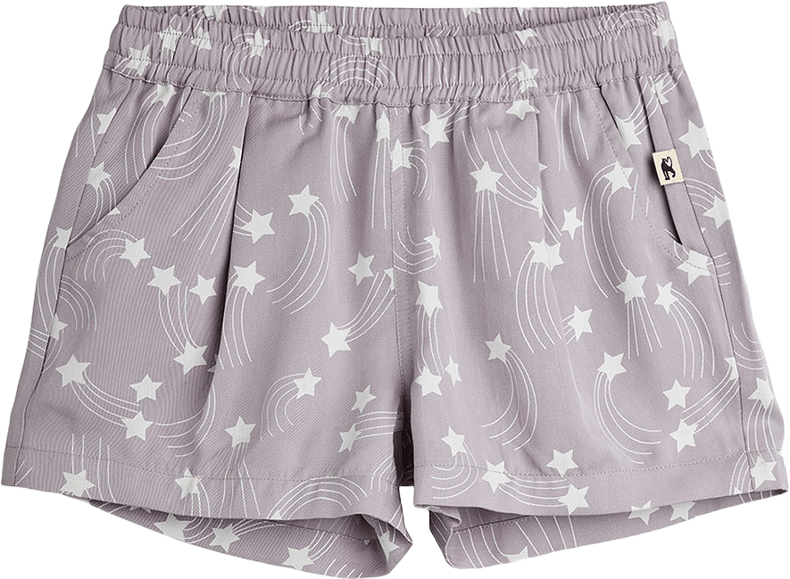 Starfall Vävda Shorts, från Mini Rodini, i färgen Purple.