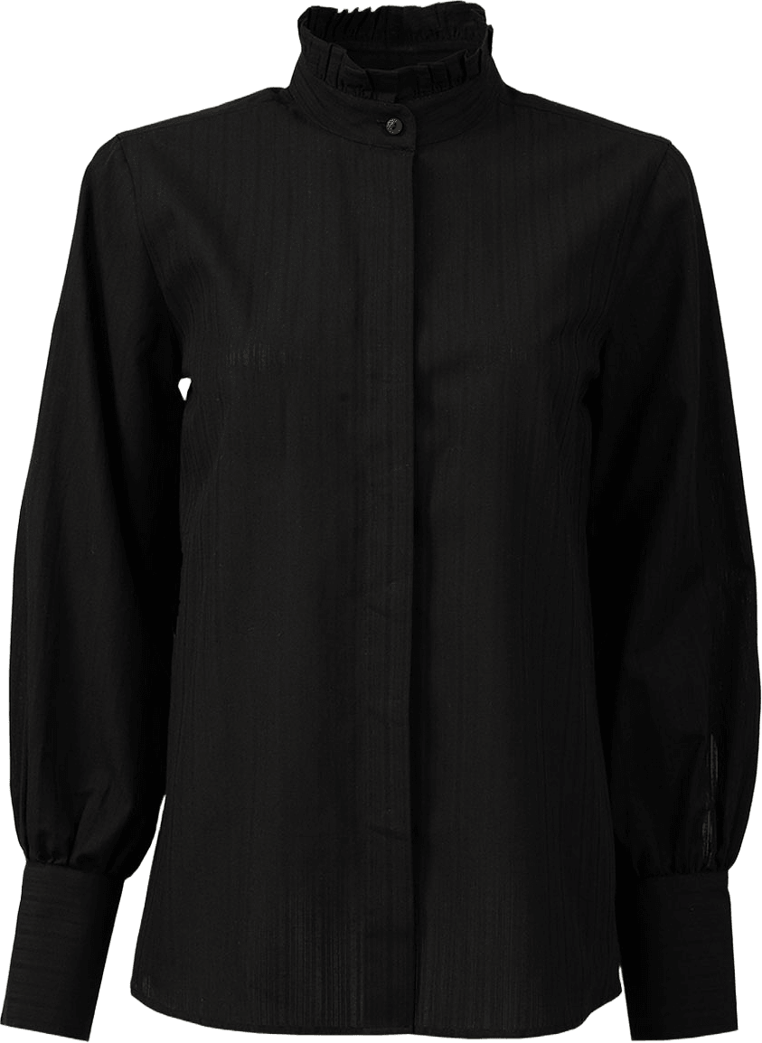 Skjorta Teresa Lumina Cotton, från The Shirt Factory, i färgen Black.