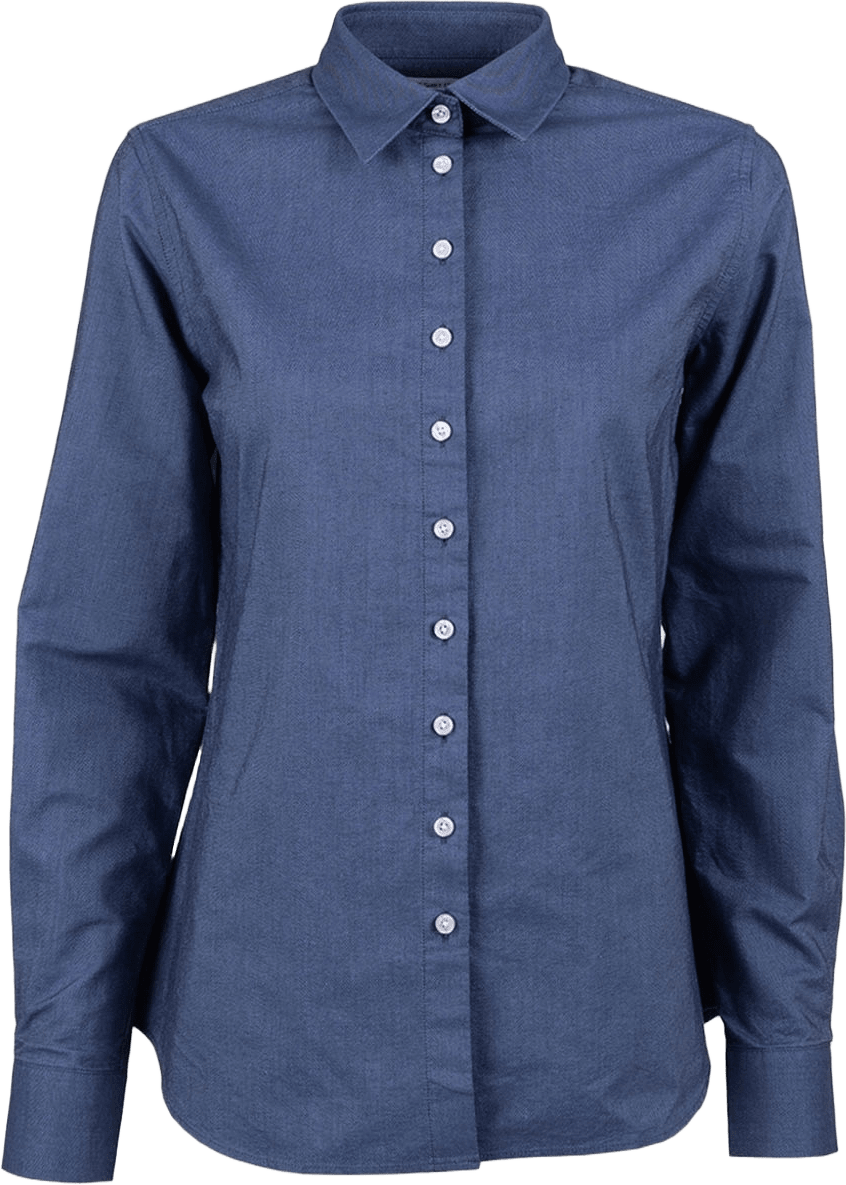 Skjorta Tilde Boston Oxford, från The Shirt Factory, i färgen M.blue.