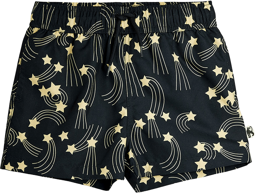 Starfall Swim Shorts, från Mini Rodini, i färgen Black.