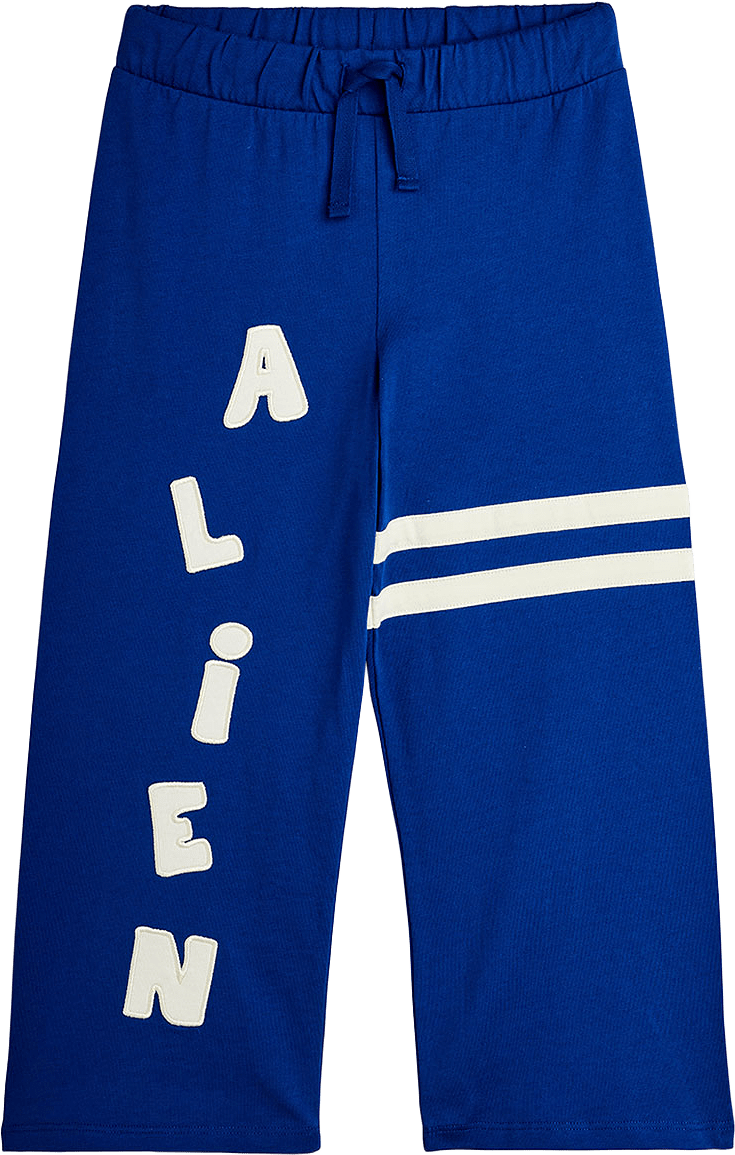 Alien Application Trousers, från Mini Rodini, i färgen Blue.