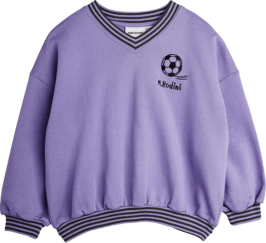 Football Sweatshirt, från Mini Rodini, i färgen Purple.