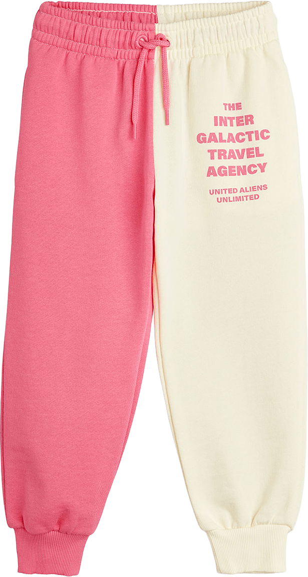 Travel Agency Split Color Sweatpants, från Mini Rodini, i färgen Multi.