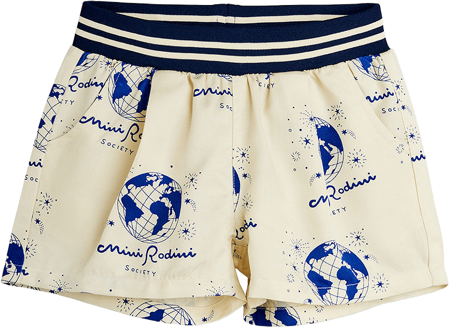 Society Woven Shorts, från Mini Rodini, i färgen White.