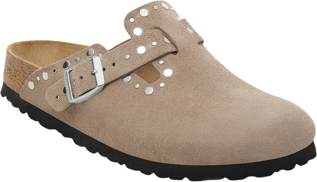 Boston Rivet LEVE, från Birkenstock, i färgen Taupe.