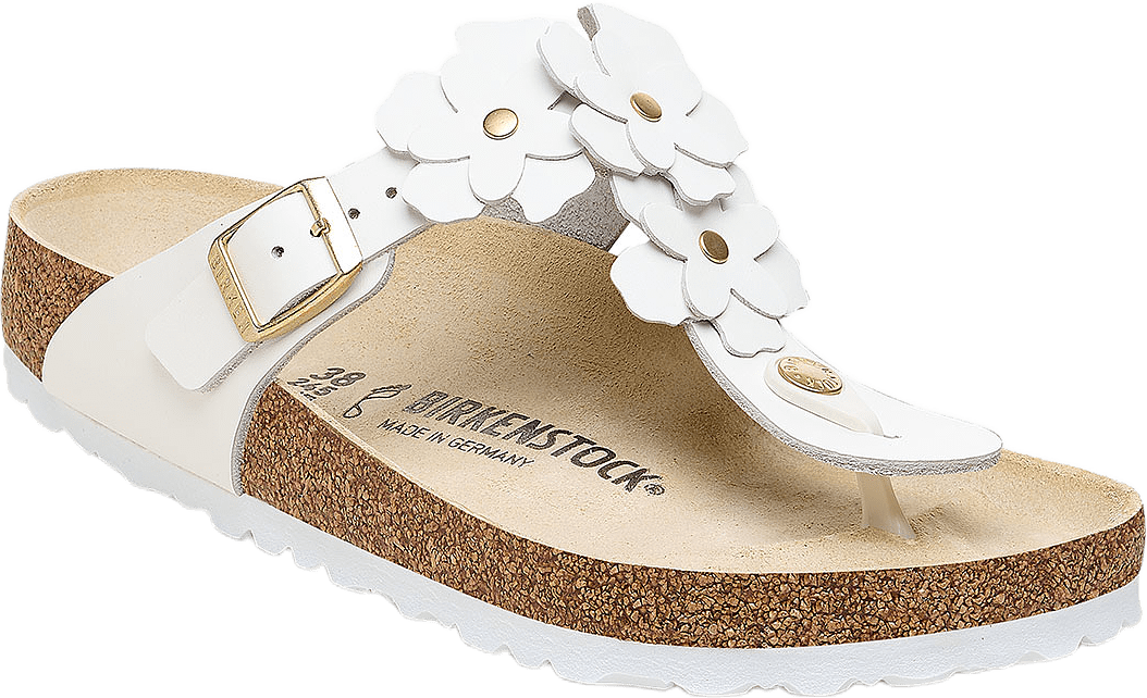 Gizeh Flowers, från Birkenstock, i färgen White.