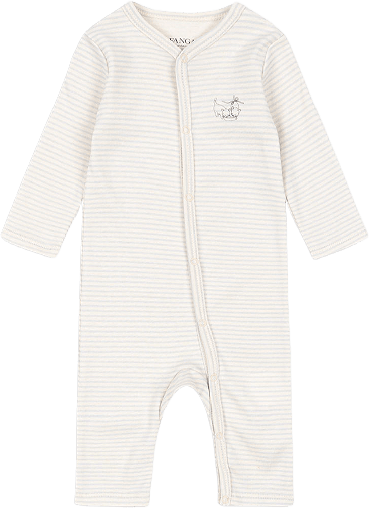 Fio Onesie Ocs, från Fanga Fontana, i färgen Tea Stripe Gray Dawn.