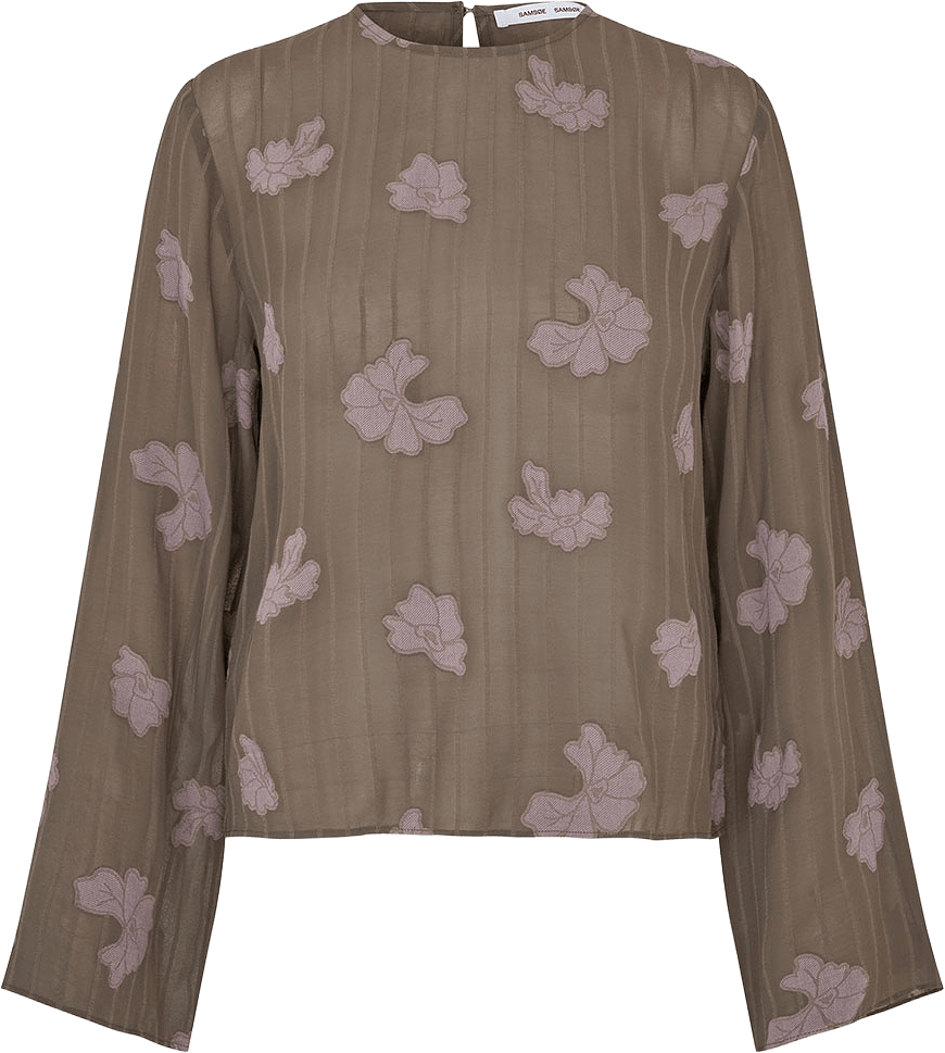 Samadda blouse 15935, från SAMSOE SAMSOE, i färgen Major Brown.