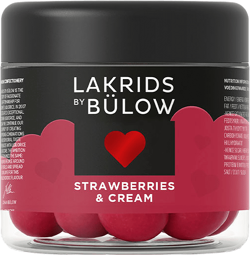 Small Strawberries & Cream, från Lakrids by Bülow, i färgen Small Strawberries & Cream.