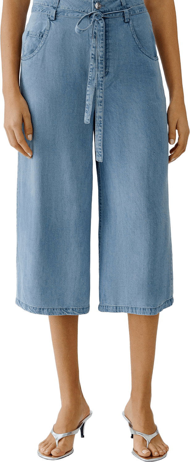 Black Label Trousers, från Oui, i färgen Dk.blue Denim.