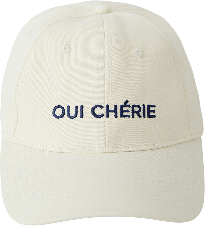 Accessoires Cap, från Oui, i färgen Offwhite.