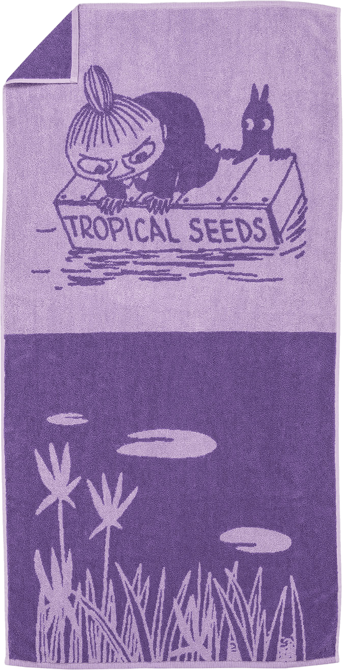Mumin badhand.70x140 Lilla My lila GOTS, från Arabia, i färgen Lila.
