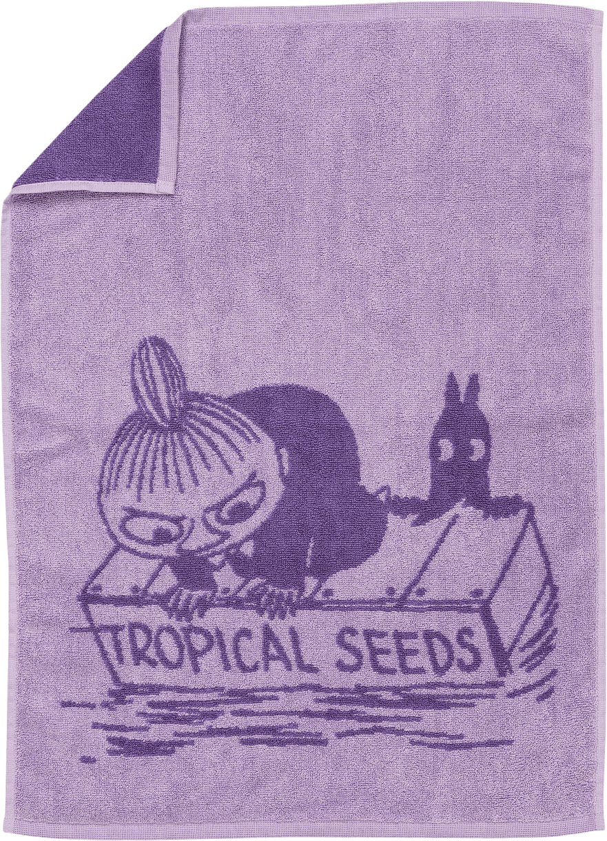 Mumin handduk 50x70 Lilla My lila GOTS, från Arabia, i färgen Lila.