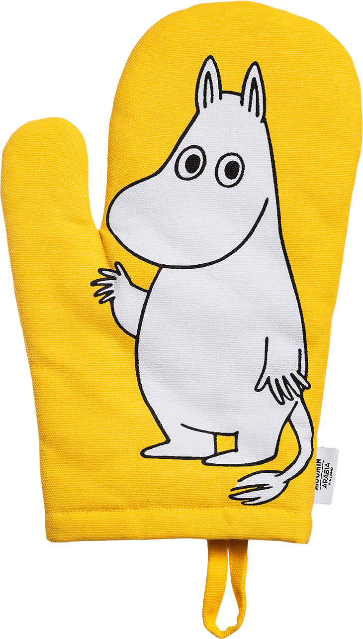 Mumin grytvante 14x28cm Mumintrollet, från Arabia, i färgen Gul.