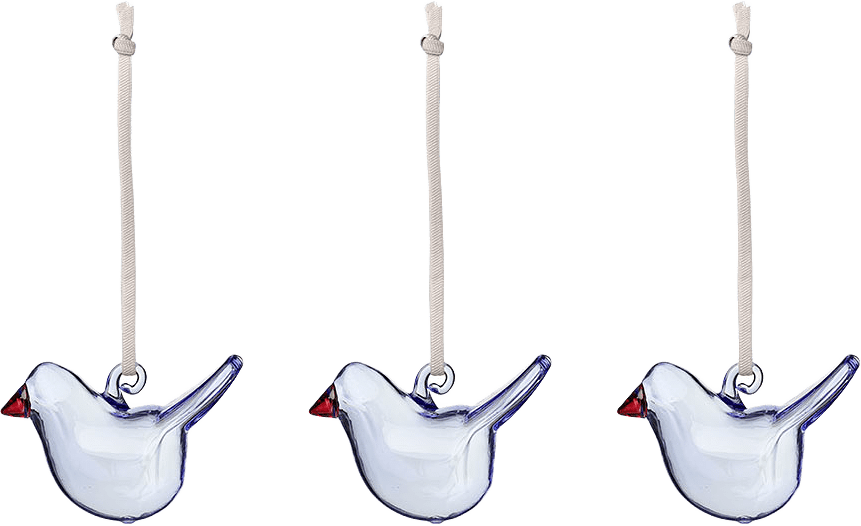 Iittala mini glasfågel klarblå 3-pack, från Iittala, i färgen Klarblå.