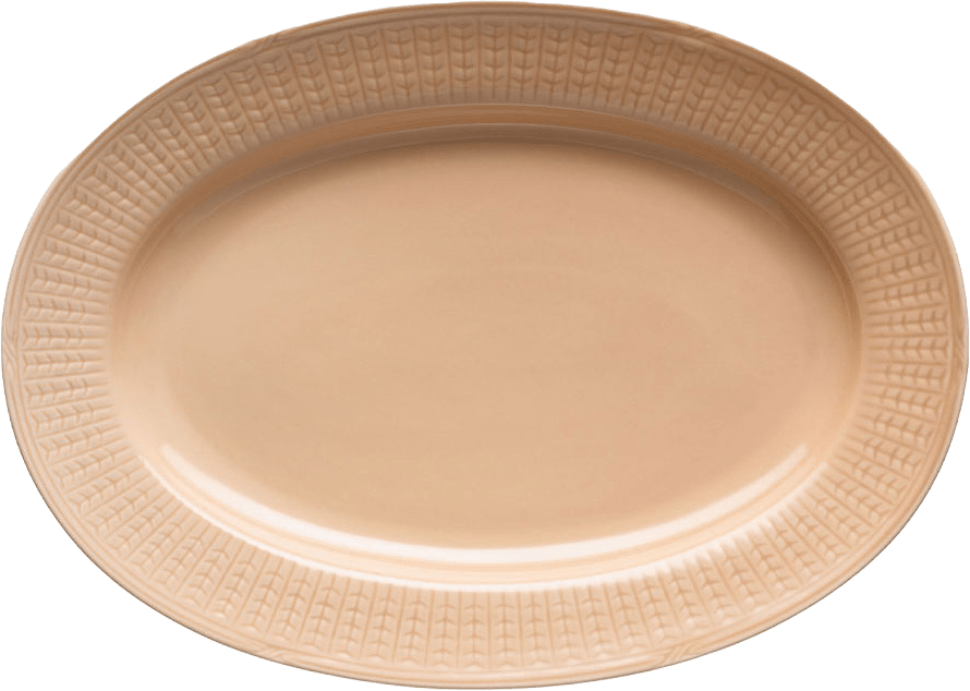 Swedish Grace fat oval 32 cm jubilee, från Rörstrand, i färgen Karamell.