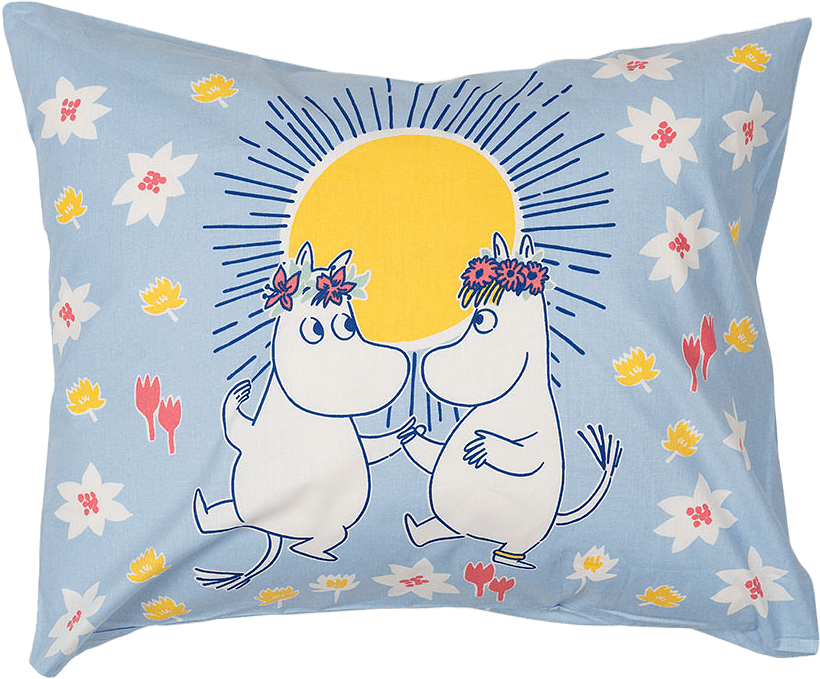 Mumin örngott 50x60cm Sommardans, från Arabia, i färgen Flerfärgad.