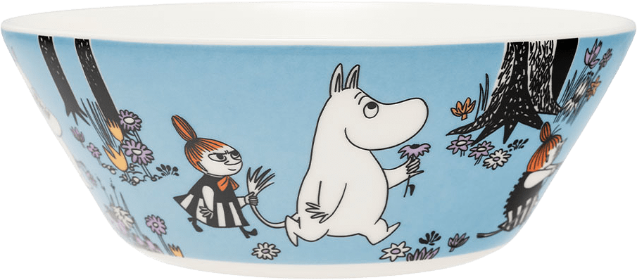 Mumin skål 15cm Vänner för alltid, från Arabia, i färgen Flerfärgad.
