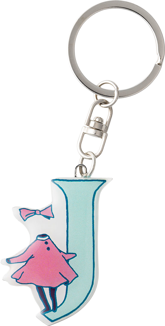 Mumin nyckelring Alfabet J, från Arabia, i färgen Blå.