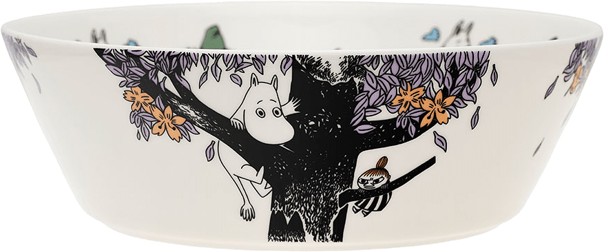 Mumin serv.skål 23 cm Vänner för alltid, från Arabia, i färgen Flerfärgad.