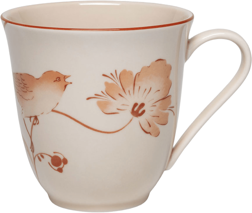 Fågel mugg 30 cl jubilee, från Rörstrand, i färgen Karamell.