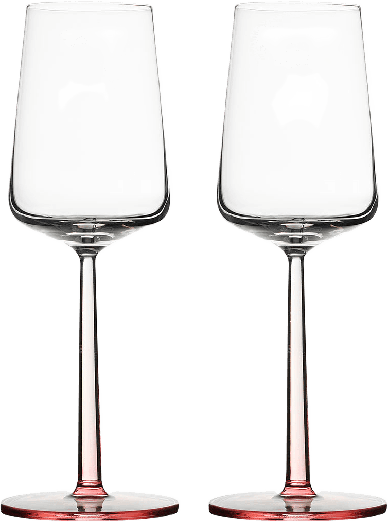 Essence vitvinsglas 33 cl ros 2-pack, från Iittala, i färgen Rosa.