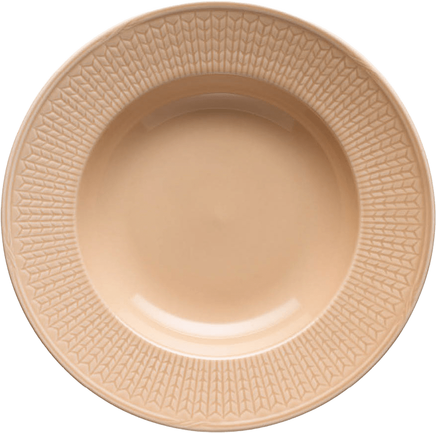 Swedish Grace tallrik djup 21 cm jubilee, från Rörstrand, i färgen Karamell.